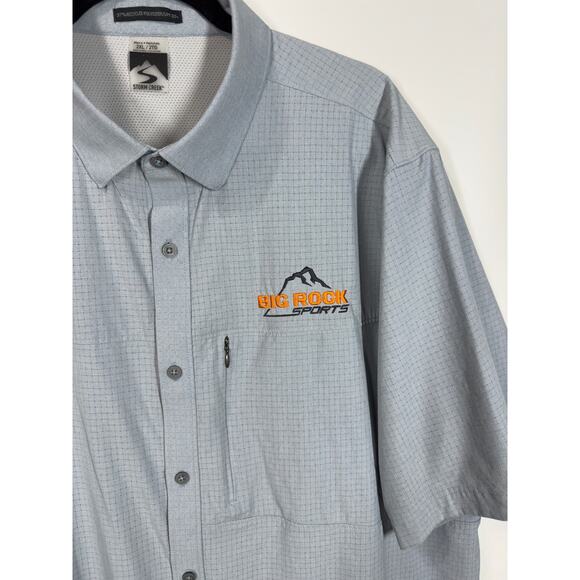 Storm Creek Button Down Performance Shirt Vented Fishing Outdoors Mens Size 2XL - Picture 4 of 9